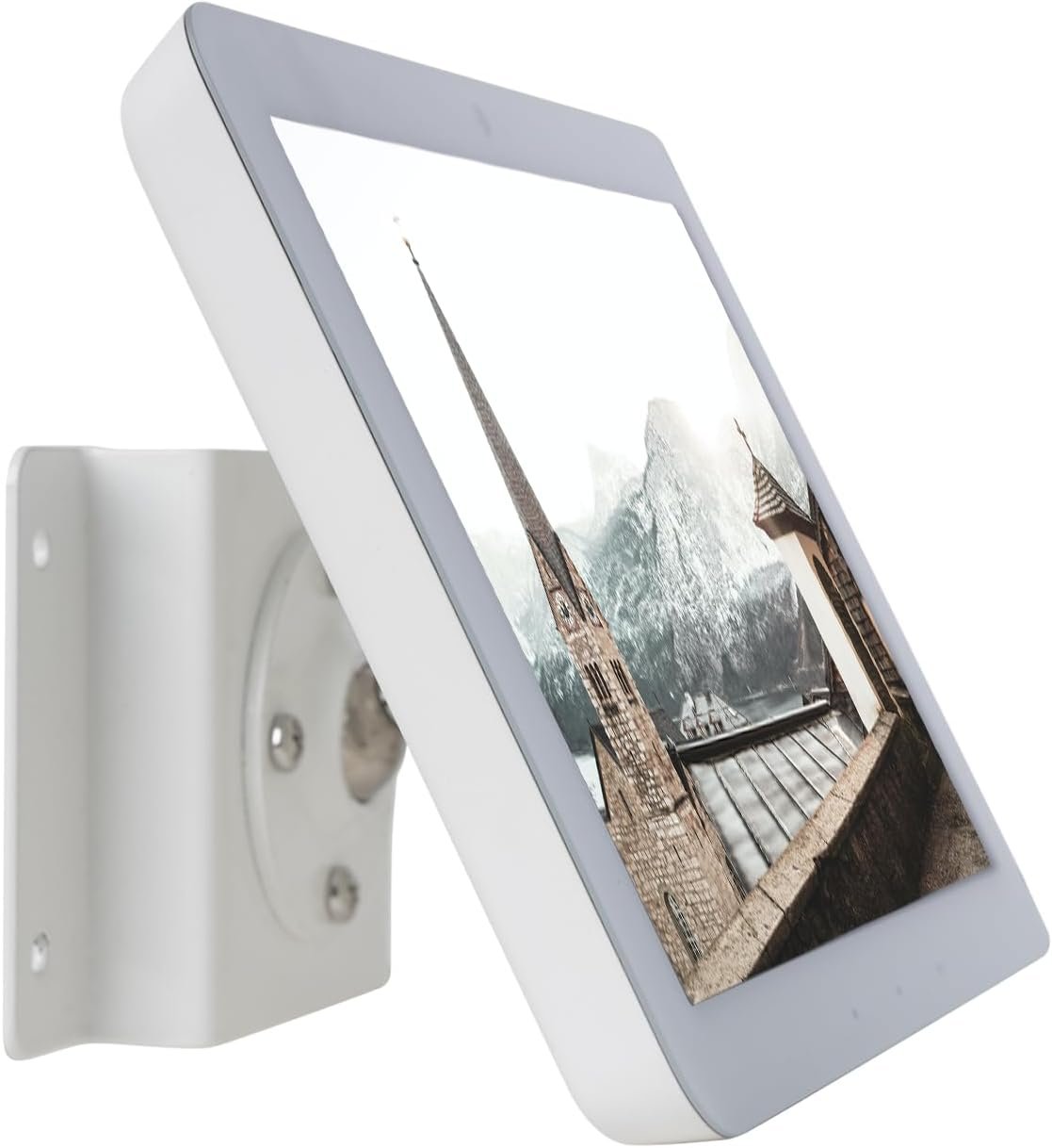 shinar Metal Swivel and Tilt Wall Mount for Echo Hub 8” Adjustable(-50°/+50°) with 360 Degree Rotatable Wall Mounting Bracket Stable Wall Holder for Echo hub