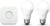 Philips Hue White A19 60W Equivalent Dimmable LED Smart Bulb Starter Kit (2 A19 60W White Bulbs and 1 Hub Compatible with Amazon Alexa Apple HomeKit and Google Assistant), 2 Pack