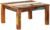 vidaXL Square Coffee Table – Reclaimed Solid Wood – Polished, Hand Painted – Antique Style – Farmhouse, Retro Decor