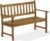 East West Furniture BBTB0NA Belmont Wooden Patio Bench with Backrest – Acacia Wood, 48x22x33 Inch, Natural Oil