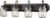 DIRYZON EUL Vintage Clear Glass Jar Wall Sconces 4-Light Bathroom Vanity Lighting Fixture Oil Rubbed Bronze