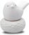 Lively Breeze Little Bird Nest, Non-Electric Ceramic Diffusers for Essential Oils and Aromatherapy Fragrance, White Ceramic Diffusers in Car or Bathroom and Desk Office Decor, White Vase