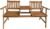 FDW Outdoor Patio Bench Wood Garden Bench Park Bench Acacia Wood with Table for Pool Beach Backyard Balcony Porch Deck Garden Wooden Furniture