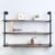 Industrial Pipe Shelves with Wood Planks,Bar Shelving Wall Mounted Hanging Book Shelf,Rustic Iron Floating Shelves for Wall(3 Tier 48in)