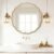 ietat Gold Round Wavy Mirror 30 Inch ，Circle Bathroom Vanity Mirror Mental Frame Decorative Wall Mounted Mirror for Bedroom Living Room