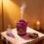 Ceramic Hand-Painted Rose Essential Oil Diffuser ，80 ml Timers Night Lights and Auto Off Function Home Office Humidifier (Rosered)