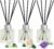 Aeeteek 3-Pack Reed Diffuser Set, Gardenia/Lavender/Rose Scented Oil, Flower Aroma Essential Oils with Diffuser Sticks, Long Lasting Bathroom Air Freshener, Home Fragrance for Room Decor
