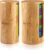 MISTOD 2Pack Mason Jar Lid Organizer, Bamboo Stackable Steady Mason Jar Lid Storage Suitable for Mason/Canning/Bamboo Lids(WIDE/REGULAR), Fit Perfectly