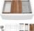 33 Inch White Farmhouse Sink Workstation – Curved Apron Farm house Front, High-Gloss Fireclay Porcelain Ceramic Farm Kitchen Sink, Single Bowl Country Style Farmer Style Basin, 33″x21″x10″