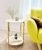 Small Round Side Table, 2-Tier Gold End Table with Faux Marble Top for Small Spaces, Modern Side Table for Living Room, Couch, or Bedroom Nightstand (1 pcs Gold, Round)