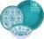 Melamine Dinnerware Set 12-Piece (Service for 4) – Dishwasher Safe, Unbreakable Lightweight Plates & Bowls for Indoor/Outdoor Use – Patio, Kids, Camping
