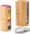 Mason Jar Lid Organizer (2pcs), Mason Jar Lid Storage Made of Bamboo, Suitable for Mason/Canning/Bamboo Lids(WIDE/REGULAR), Fit Perfectly, Stackable Steady