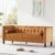 WILLOVE 78″ Mid-Century Modern Velvet Sofa, 3 Seater Couch with Comfy Deep Seats, Futon Loveseat Couch for Living Room Furniture with Two Throw Pillows, Easy to Install (Ginger)