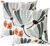 IcosaMro Pack of 2 Embroidered Floral Decorative Throw Pillow Covers 18×18 Inches Seasonal Boho Embroidery Pillow Cases for Outdoor Couch Sofa Bedroom Living Room Cotton Cushion Cover, Gray