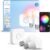 Philips Hue Essential Starter Kit: Bridge + 2 Essential E26 Smart Bulbs, White and Color Ambiance, 2200K-6500K, Dimmable, Compatible with Alexa, Google Assistant, Samsung SmartThings, Apple Home