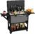 104 Quart Patio Rolling Ice Chest Cooler Cart with Wheels, Portable Mobile Outdoor Coolers Bar Cart with Storage Shelf & Bottle Opener for Drinks, Party, Camping, Backyard, Deck, BBQ