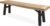 Christopher Knight Home Bettina Outdoor Acacia Wood Dining Bench with Brushed Mahogany Legs, Brushed Grey / Brushed Mahogany