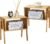 Pipishell Bamboo Stackable End Tables, Wood Living Room Nightstand, Bedside Tables for Bedroom Storage, 2PCS