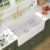 Lordear White Farmhouse Sink 33 Inch Apron Front Reversible Solid Fireclay 33x18x10 Farm House Farmers Farm Style Sinks