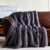 Fluffy Faux Fur Throw Blanket – Super Soft Warm Thick Plush Blanket for Bed, Couch & Office, Cozy Fuzzy Throw with Flannel Backing,60″x80″, Grey