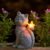Nacome Cat Outdoor Statues for Garden: Outside Decor with Butterfly Clearance for Yard Art Lawn Ornaments Porch Patio Balcony Home House for Grandma Mom Women