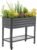 Rolling Elevated Raised Garden Bed – Slim Series, 1.5′ x 3.5′ Outdoor Planters Boxes with Legs & Storage Rack for Patio, 500 Lbs Weight Capacity, Raised Beds for Gardening Herbs Flowers, Modern Gray