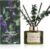 Airkeep Reed Diffuser Set with 6.76 fl oz Lavender Eucalyptus Scent Essential Oils and 3 Leaves & 8 Diffuser Sticks,Bathroom Shelf Decor & Air Freshener, House Bedroom Office Decor & Gifts