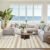 jinchan Moroccan Boho 8×10 Area Rugs for Living Room – Machine Washable Neutral Soft Throw Rug Bohemian Ripple Design Non-Slip Carpet for Bedroom Dining Room Home Office (8‘x10′, Beige)