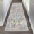 Pauwer Hallway Runner Rug 2’x6′ Washable Boho Farmhouse Entryway Kitchen Runner Vintage Non Slip Laundry Room Bathroom Area Rugs Rubber Backed Front Door Foyer Bedroom Floor Mat Carpet Runner, Grey