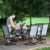 Sophia & William Outdoor Dining Set Patio Dining Set for 6 Outdoor Table and Chairs 7 Pieces Outdoor Patio Set with Swivel Patio Chairs 60″x 38″ Metal Table for Garden Pool All Weather Grey