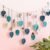 GDrystal Colorful Woven Boho Macrame Wall Hanging Decor Leaf Tassels Large Tapestry Art Chic Handmade 47.3″ W X 29.5″ L (Blue)