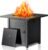 28 Inch Propane Fire Pit Table, 3-in-1 Multi-Use 50,000 BTU Square Gas Fire Pit with Lid & Lava Rock, Steel Tabletop, Adjustable Flame, for Patio, Backyard, Deck, Outdoor Gatherings