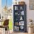 70″ Blue Tall Bookshelf,5-Tier Thick Wooden Book Shelf with Adjustable Shelves,Free Standing Farmhouse Bookcase with Open Display Storage,Floor Vintage Bookshelves for Living Room,Office