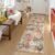 Lahome Moroccan Trellis Washable Runner Rug, 2×6 Kitchen Runners for Hallways 6 Feet Non Slip, Vintage Laundry Room Rug Ultra-Thin Long Carpet for Bathroom Bedroom Entryway, Cream/Multi