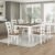 Lexicon Dining Table Set for 6 with Chairs, Wood 7 Piece Farmhouse Dining Room Table and Chairs Set of 6, Cross Back, Easy Assembly Seater for Indoor Home, Dinner, Kitchen, Cherry/White