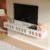 FloatiCase Fully Assembled Floating TV Stand,55IN High Gloss Wall Mounted TV Cabinet,Floating Entertainment Center with Flip-Down Doors & Drawers, TV Console Under TV Shelf for Bedroom Livingroom