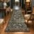 Vintage Runner Rugs for Hallways – 2’6″x8′ Wide Kitchen Runners, Entryway Rug, with Flowers and Leaves, Washable Non Slip Low Pile